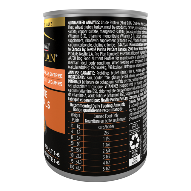 Pro Plan Adult Complete Essentials Chicken & Vegetable Wet Dog Food - Product Image 8