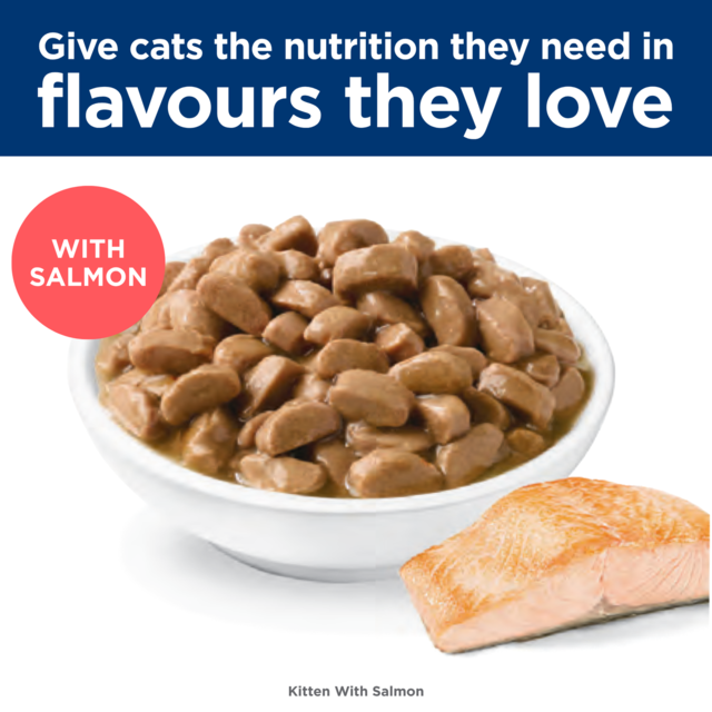 Hill's Science Diet Kitten Salmon in Gravy Wet Cat Food - Product Image 5