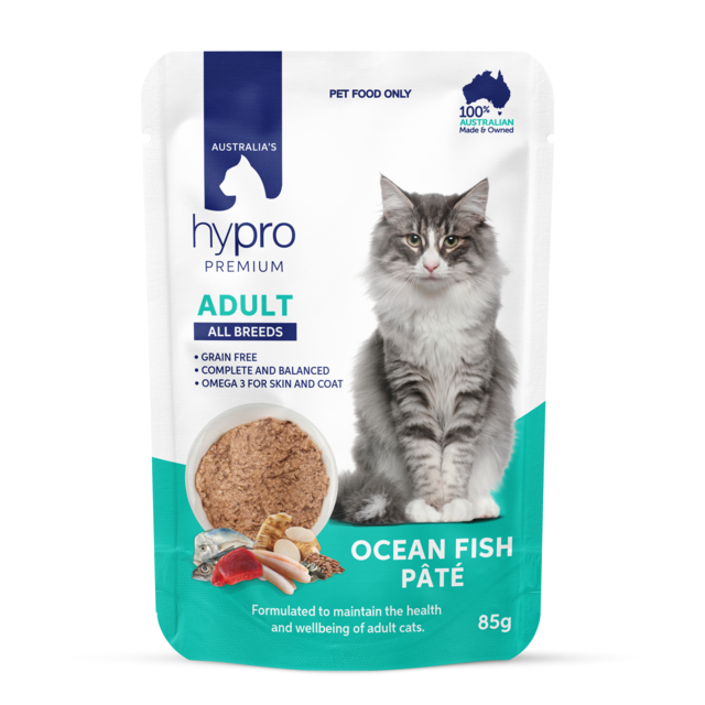 Hypro Premium Grain Free Adult Ocean Fish Pate Wet Cat Food - Product Image