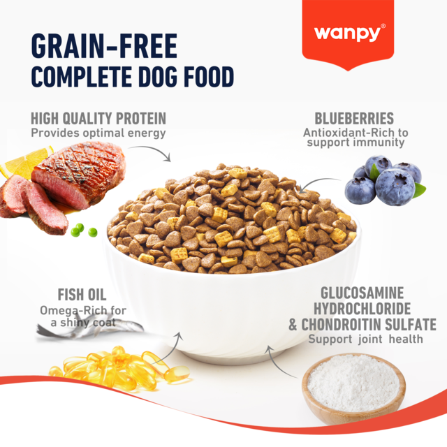 Wanpy Grain Free Adult Duck Recipe Dry Dog Food - Product Image 2