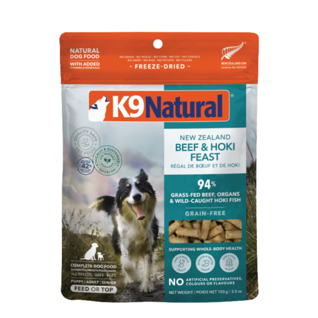 K9 Natural Beef & Hoki Feast Freeze Dried Dog Food Topper - Product Image