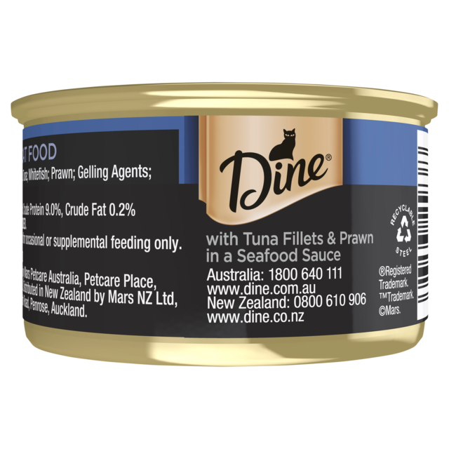 Dine Desire with Tuna Fillets & Prawn in a Seafood Sauce Wet Cat Food - Product Image 1