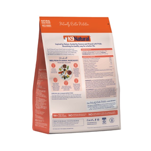 K9 Natural Lamb & King Salmon Feast Freeze Dried Dog Food - Product Image 5