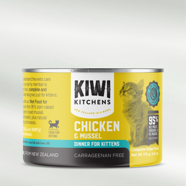 Kiwi Kitchens Chicken & Mussel Kitten Wet Cat Food - Product Image 2