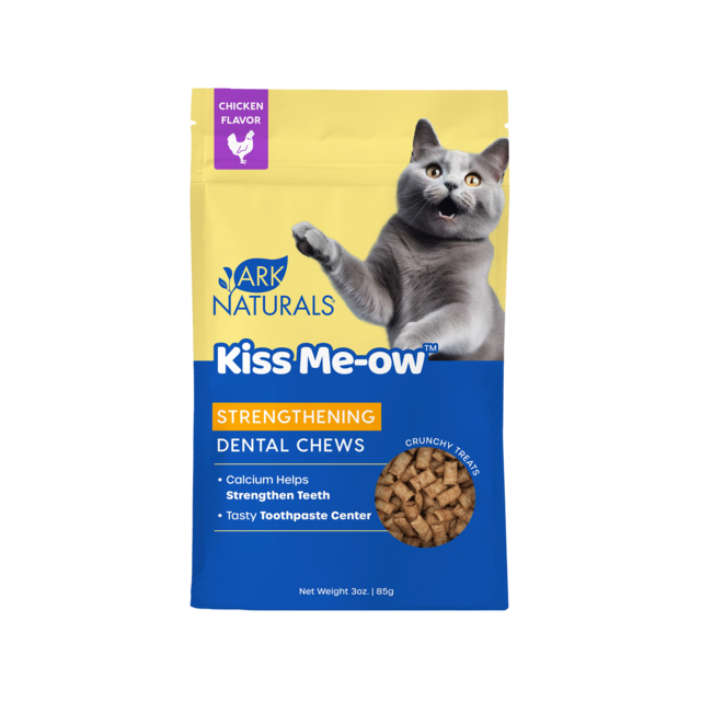 Ark Naturals Kiss Me-Ow Strengthening Dental Chicken Cat Treats - Product Image