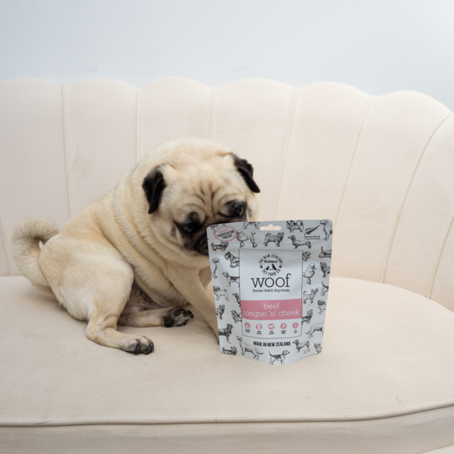 The NZ Natural Pet Food Co Woof Beef Tongue 'n' Cheek Dog Treats - Product Image 3