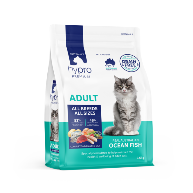 Hypro Premium Grain Free Adult Ocean Fish Dry Cat Food - Product Image