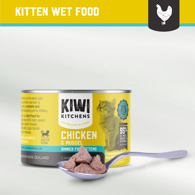 Kiwi Kitchens Chicken & Mussel Kitten Wet Cat Food - Product Image 13
