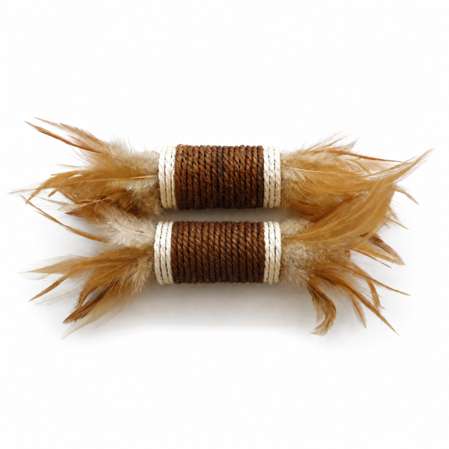 M-PETS Natura Raffia Rolls Cat Chaser Toy - Product Image