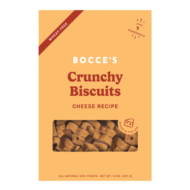 Bocce's Crunchy Biscuits Cheese Dog Treats - Product Image