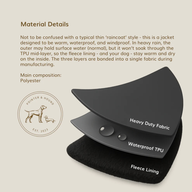 Pointer & Hound Waterproof Dog Jacket  - Product Image 11