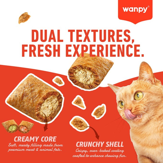 Wanpy Crunchy Pockets Catnip Cat Treats - Product Image 3