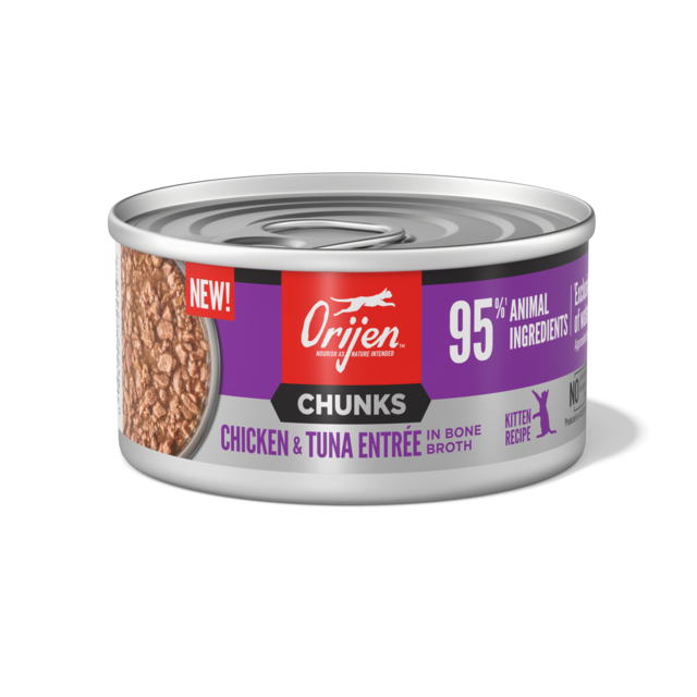 Orijen Kitten Chicken & Tuna Entrée Chunks in Bone Broth Wet Cat Food - Product Image