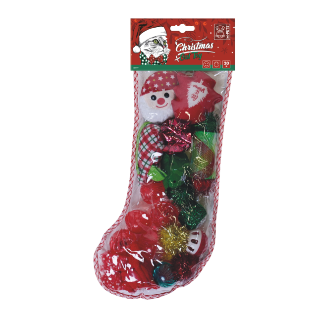 M-PETS Christmas Ditty Cat Gift Pack Stocking - Product Image