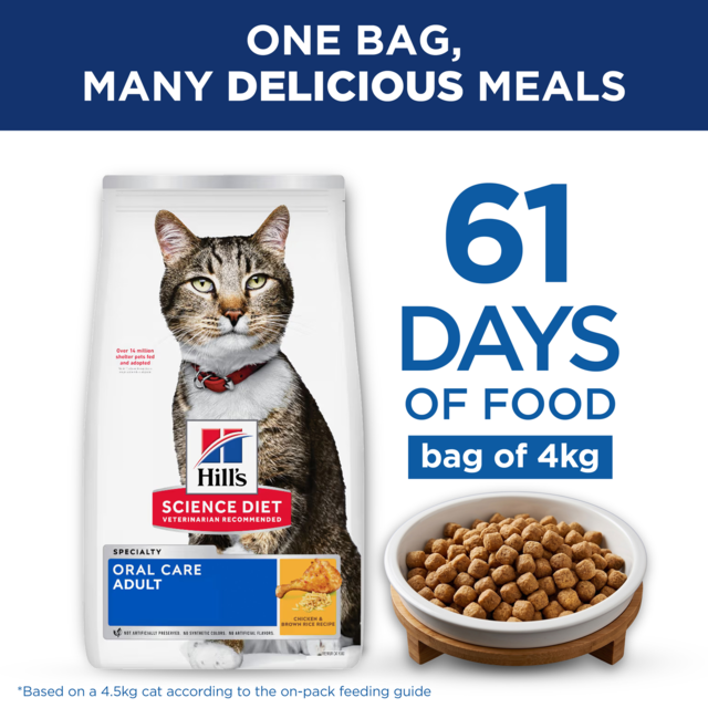 Hill's Science Diet Adult Oral Care Chicken Dry Cat Food - Product Image 11