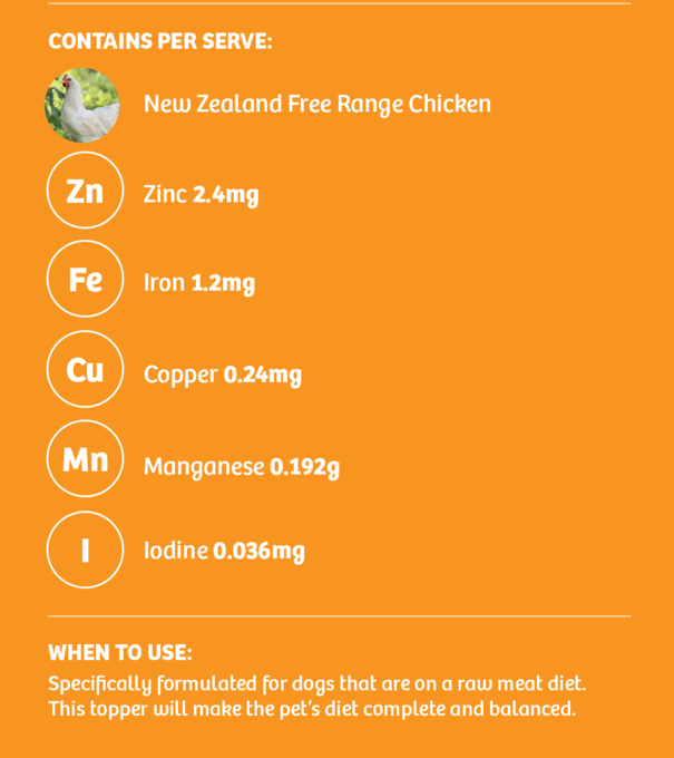 Earthz Pet Raw Diet Balance Chicken Topper for Dogs - Product Image 2