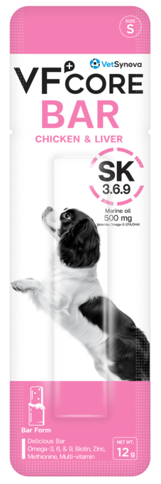 VetSynova VF+ Core Bar SK Skin Support Dog Supplement - Product Image