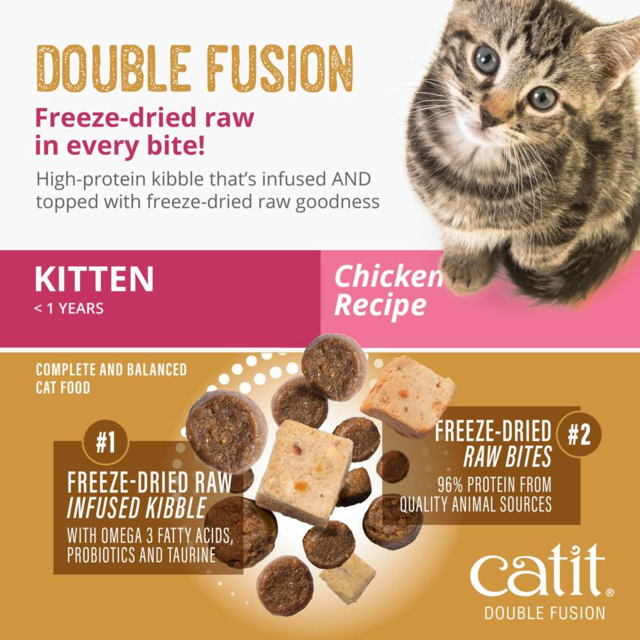 Catit Recipes Double Fusion Kitten Chicken Dry Cat Food - Product Image 1