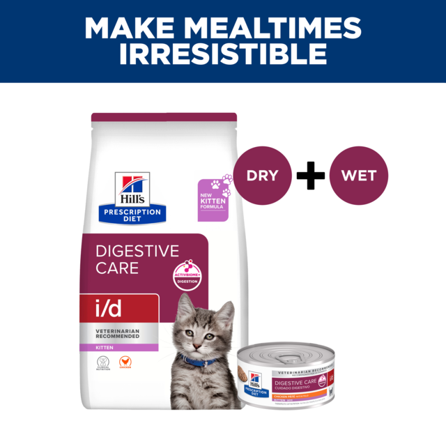 Hill's Prescription Diet i/d Digestive Care Kitten Dry Cat Food - Product Image 5