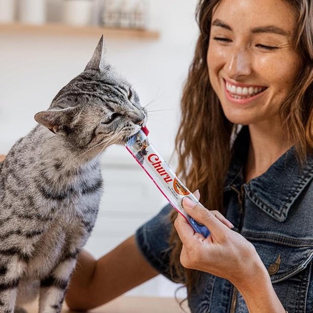 Inaba Churu Salmon with Tuna Recipe Cat Treats - Product Image 5