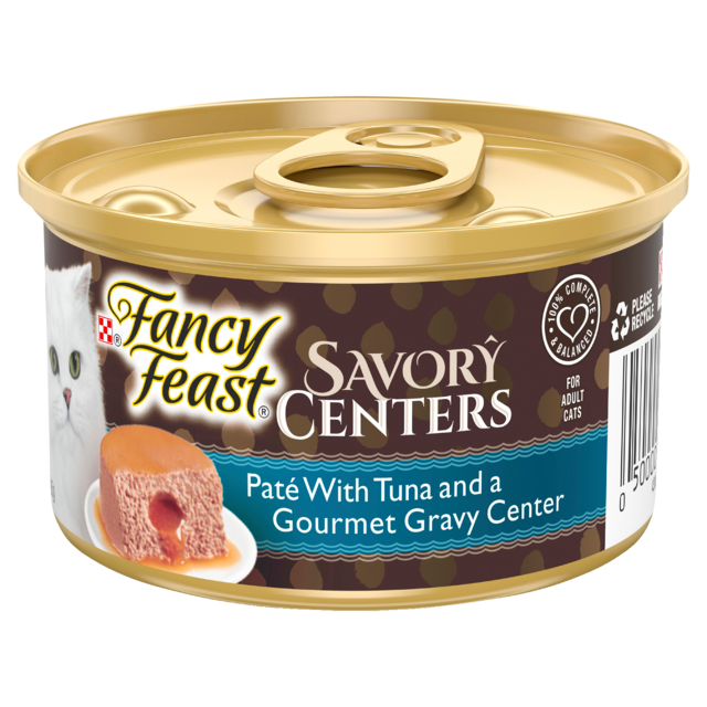 Fancy Feast Savory Centers Pate with Tuna & Gourmet Gravy Wet Cat Food - Product Image