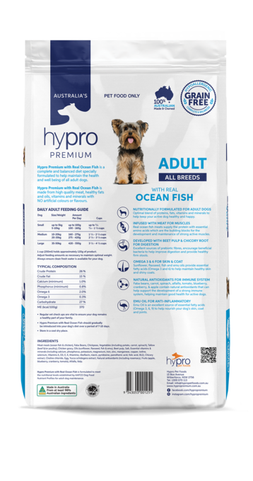 Hypro Premium Grain Free Adult Ocean Fish Dry Dog Food - Product Image 6