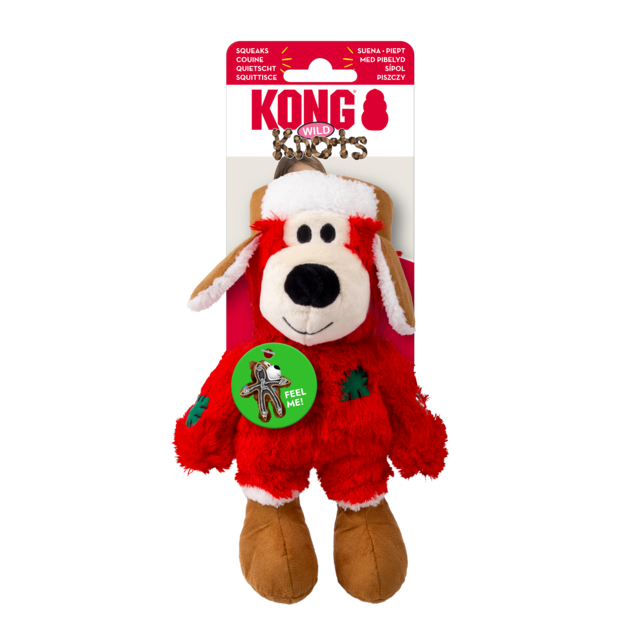 KONG Holiday Wild Knots Bear Dog Toy - Product Image 1