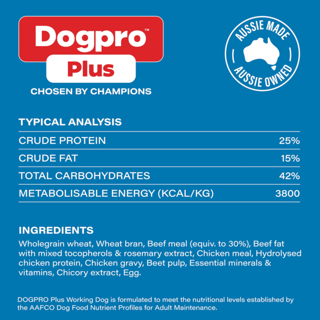 Dogpro Plus Adult Working Dog Aussie Beef Dry Dog Food - Product Image 3
