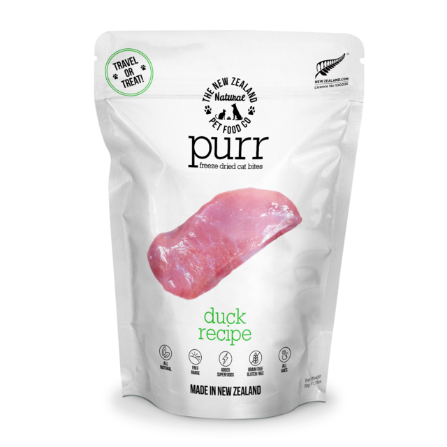 The NZ Natural Pet Food Co Meow-PURR Duck Freeze Dried Cat Food - Product Image 1