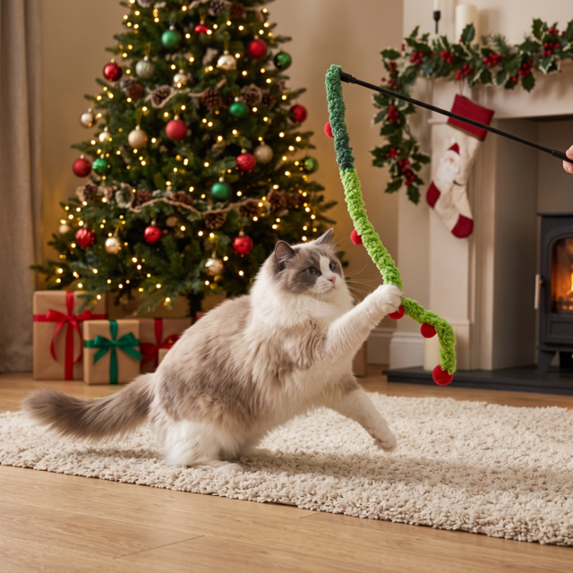 M-PETS Christmas Joy Interactive Cat Wand - Product Image 3
