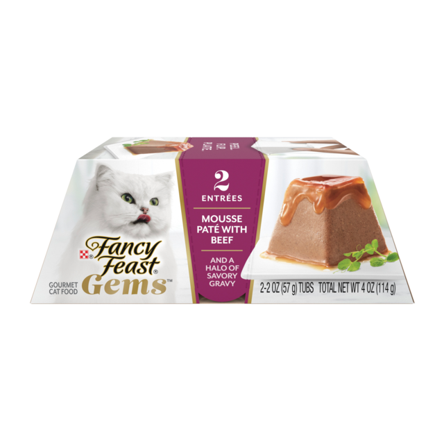 Fancy Feast Gems Mousse Pate with Beef Wet Cat Food - Product Image