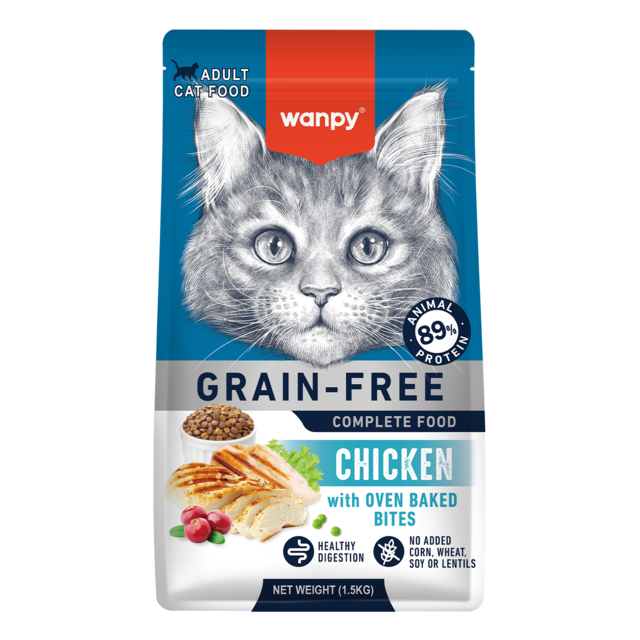 Wanpy Grain Free Adult Chicken Recipe Dry Cat Food - Product Image 1