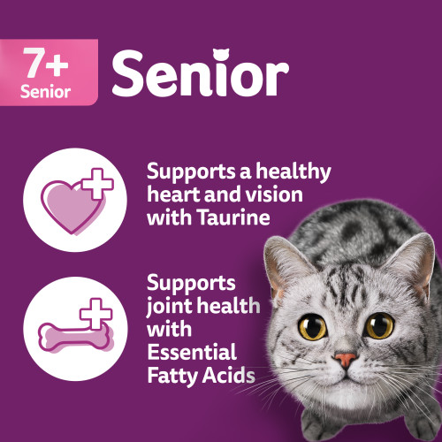 Whiskas Senior 7+ Tuna & Sardine Dry Cat Food - Product Image 1