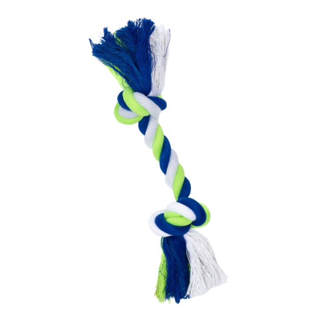 Pup & Purr Double Trouble Two Knot Rope Dog Toy - Product Image