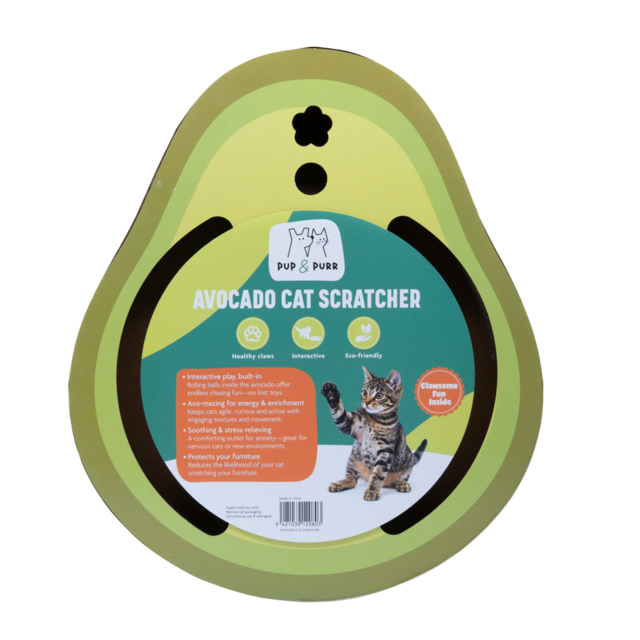 Pup & Purr Avocado Cardboard Cat Scratcher - Product Image 2
