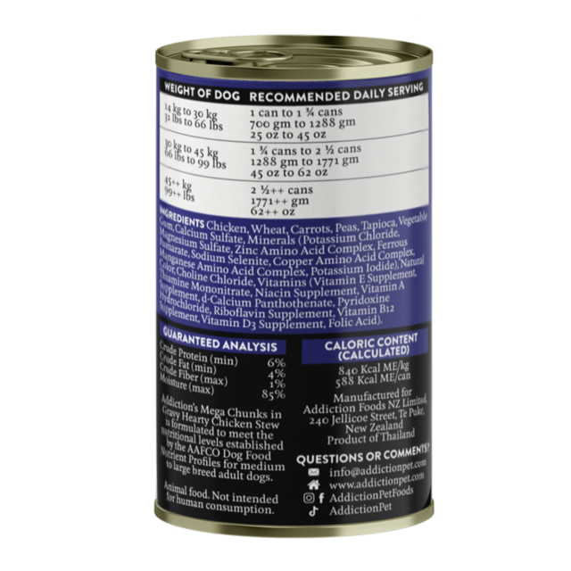 Addiction MEGA Hearty Chicken Stew Gravy Wet Dog Food - Product Image 8