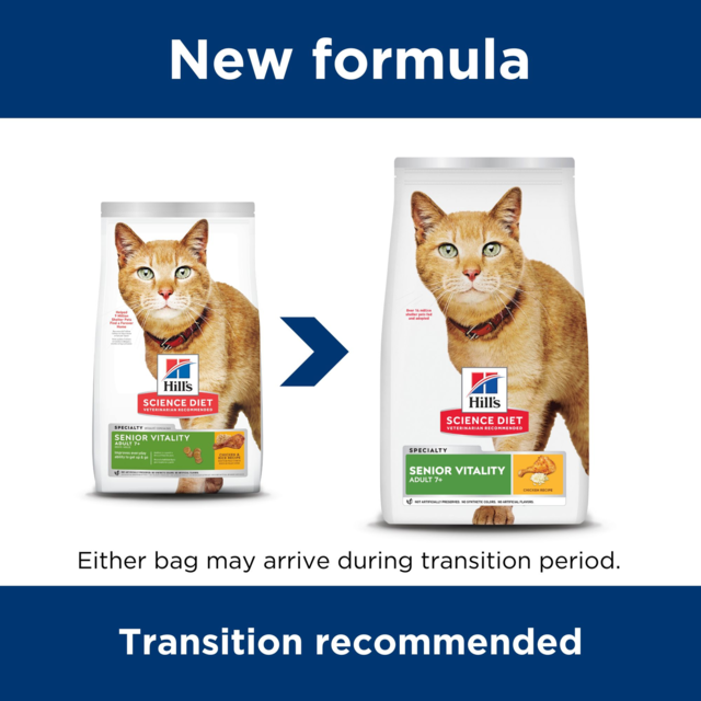 Hill's Science Diet Adult 7+ Senior Vitality Chicken Dry Cat Food - Product Image 2