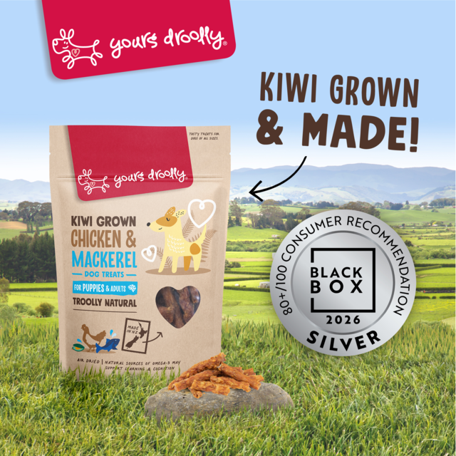 Yours Droolly Kiwi Grown Chicken & Mackerel Puppy and Adult Dog Treats - Product Image 1