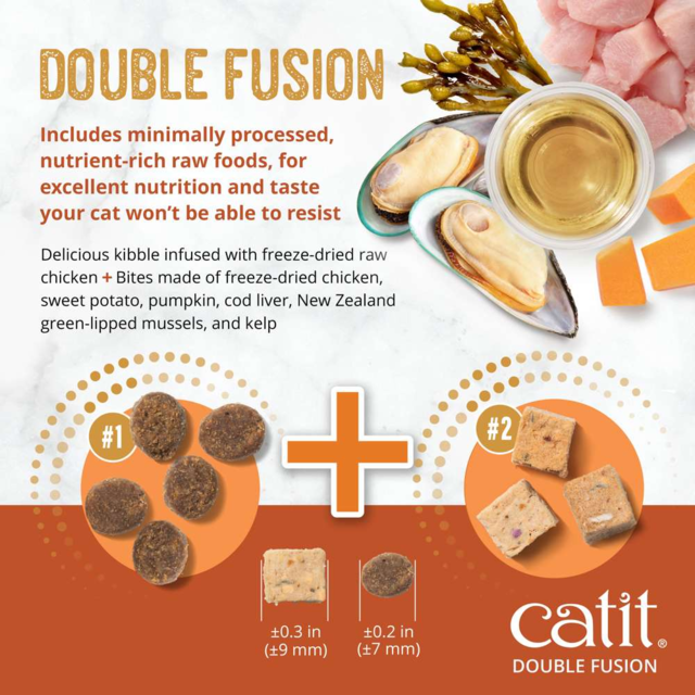 Catit Recipes Double Fusion Adult Chicken Dry Cat Food - Product Image 3