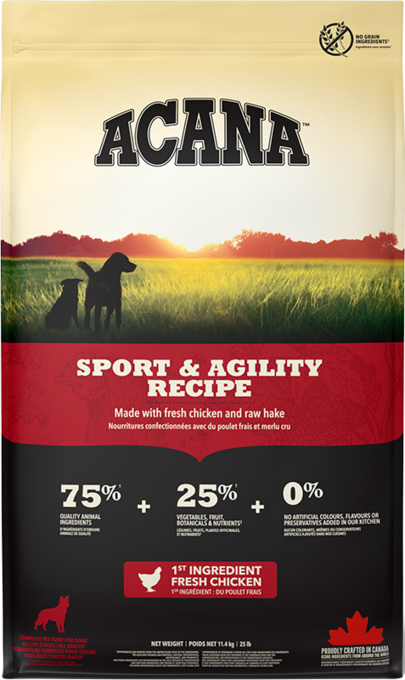 ACANA Sport & Agility Recipe Dry Dog Food - 11.4kg