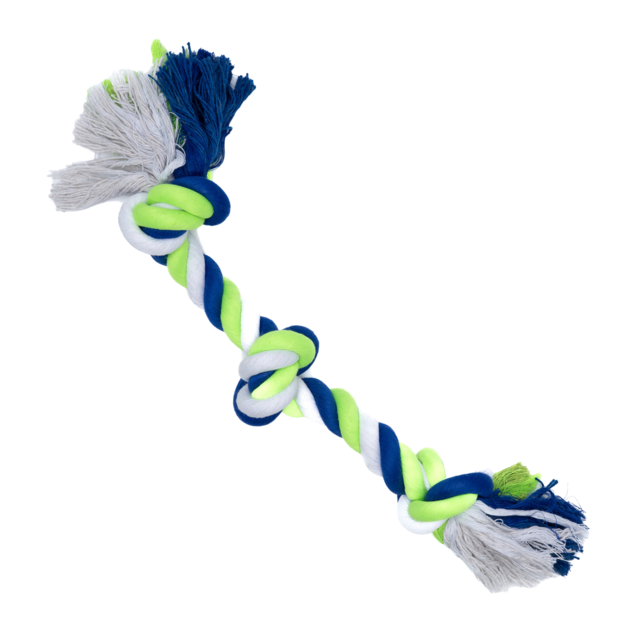 Pup & Purr Triple Tugger Three Knot Rope Dog Toy - Product Image