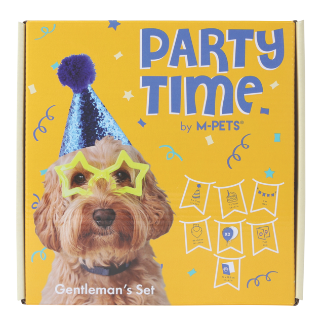 M-PETS Party Time Gentleman Birthday Party Pack For Dogs - Product Image