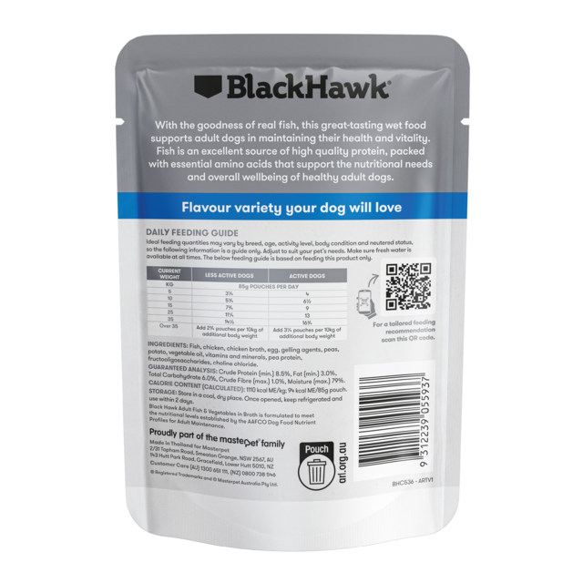 Black Hawk Original Adult Fish & Vegetables Wet Dog Food - Product Image 6