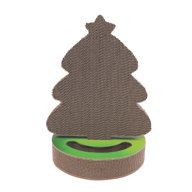 M-PETS Christmas Festive Tree Cardboard Cat Scratcher - Product Image 2