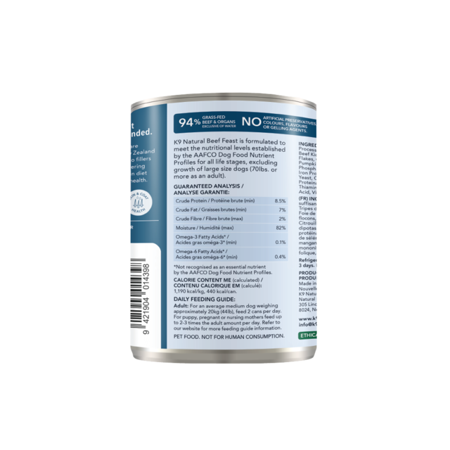 K9 Natural Beef Feast Wet Dog Food - Product Image 8