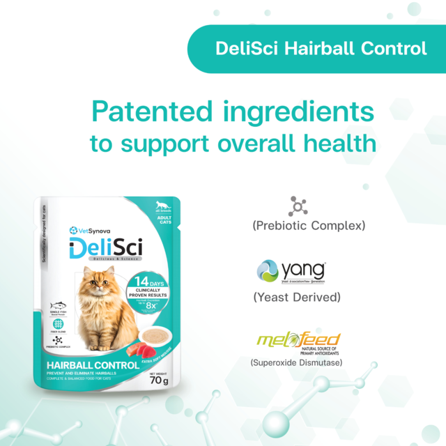 VetSynova DeliSci Hairball Control Mousse Wet Cat Food - Product Image 3