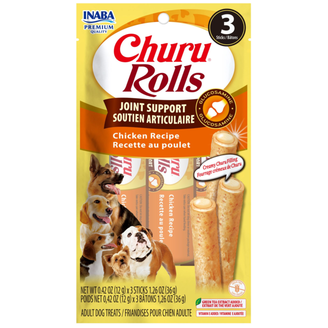Inaba Churu Rolls Joint Support Chicken Recipe Dog Treats - Product Image