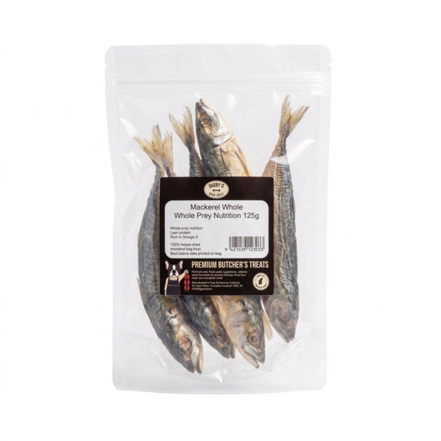 Digby's Dog Deli Whole Mackerel Dog Treats - Product Image