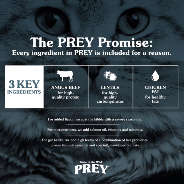 Taste of the Wild PREY Angus Beef Limited Ingredient Dry Cat Food - Product Image 5