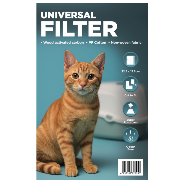 M-PETS Universal Carbon Cat Litter Box Filter - Product Image